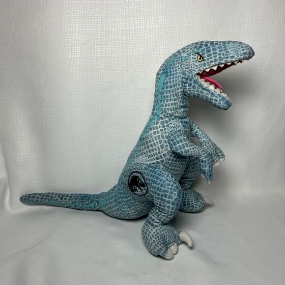 Other - Jurassic Park World Blue Velociraptor Dinosaur Plush Stuffed Animal 14” Raptor